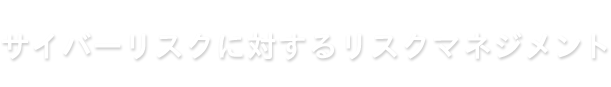 サイバーリスクに対するリスクマネジメント