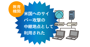 <教育機関>米国へのサイバー攻撃の中継地点として利用された